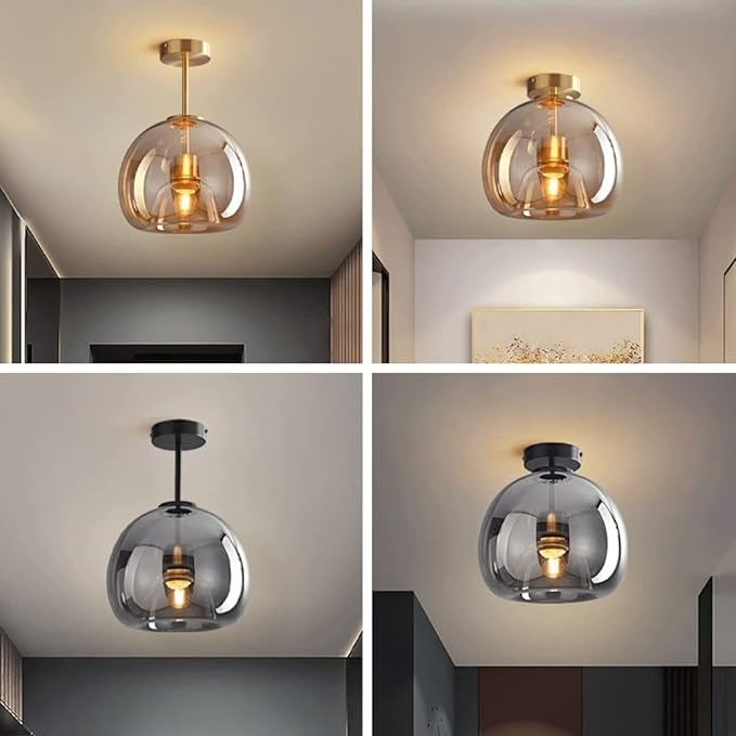 Vintage Bubble Glass Plafondlamp