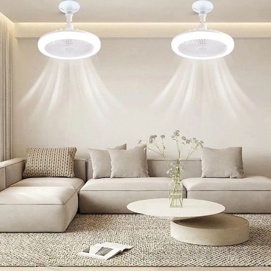 Energiezuinige Plafondventilator met LED Licht & Afstandsbediening | Geschikt voor Elke Lampfitting
