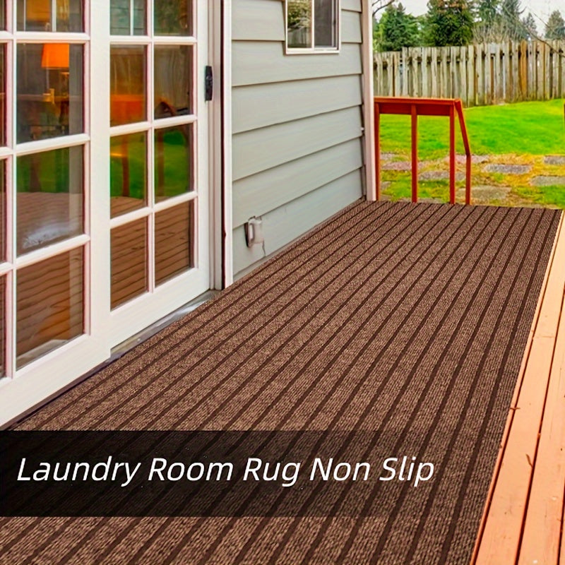 Antislip Lange Loper – Wasbare Tapijt met Rubberen Onderkant voor Binnen & Buiten | Perfect voor Hal & Balkon