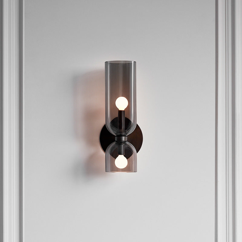 Decoratieve Dubbele Kop Glazen Wandlamp LED Sconce voor Slaapkamer