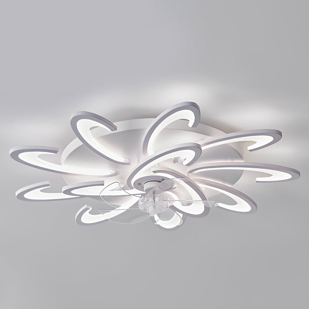 Windmolen Vorm LED Minimalistische Moderne Bladloze Plafondventilator