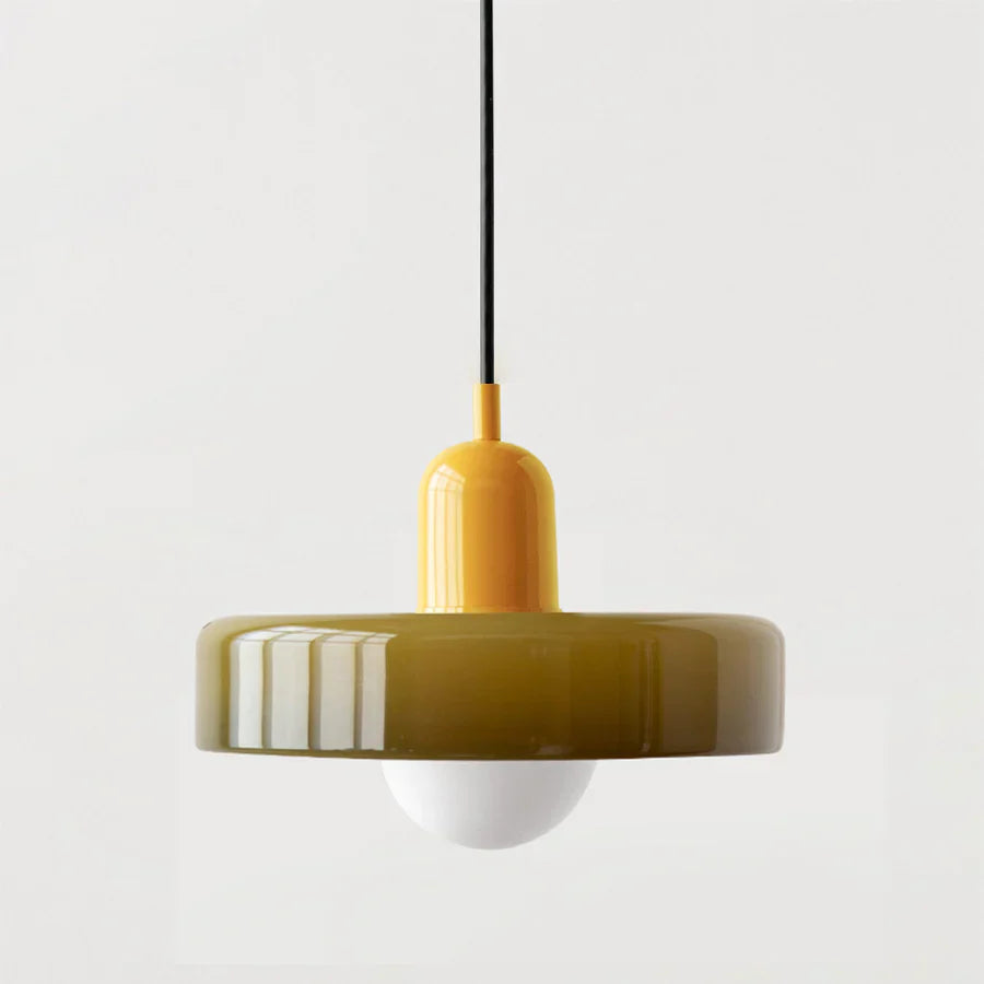 NordicGlass Plafondhanglamp - Scandinavische Designlamp met Verstelbare Hoogte en Glazen Kap
