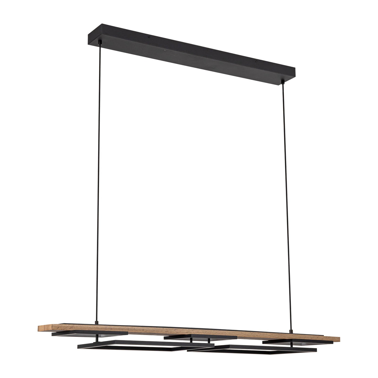 Verstelbare LED Houten Plafondlamp voor Woonkamer