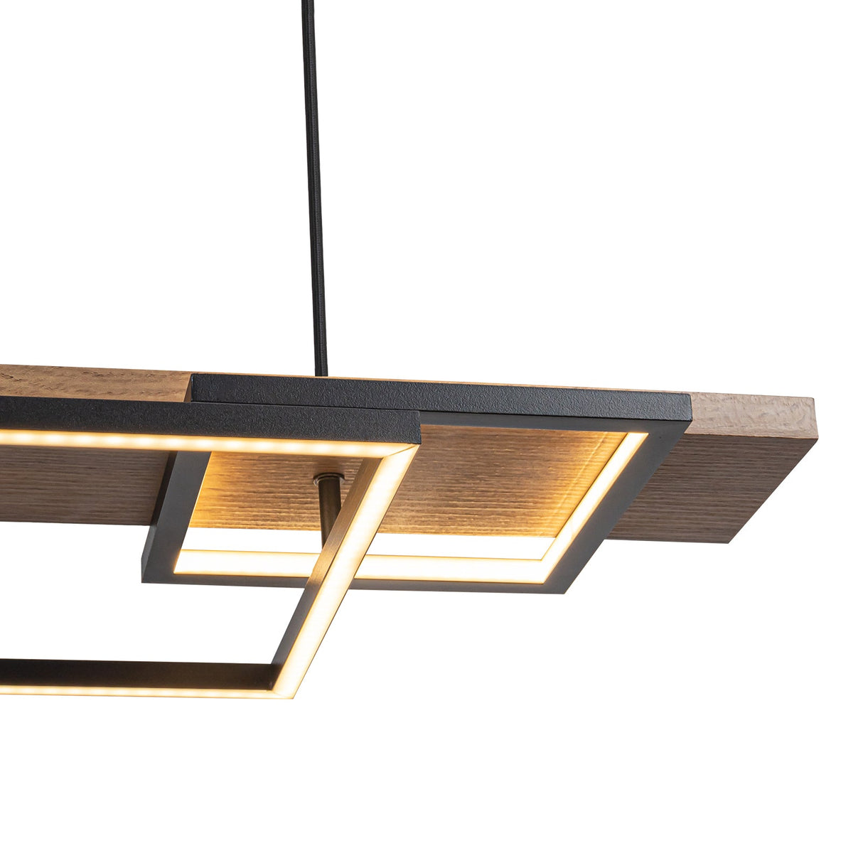 Verstelbare LED Houten Plafondlamp voor Woonkamer