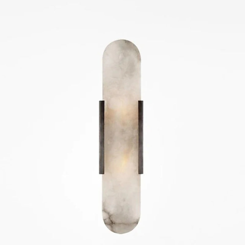 LED Wandlamp Zwart/Goud – Moderne Sfeerverlichting voor Eetkamer en Slaapkamer | Metaal & Dolomiet