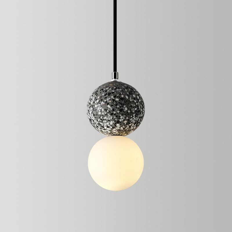 Aurora Kleine LED Hanglampen - Modern Design met Zwart en Wit Glas voor Eettafel en Keuken