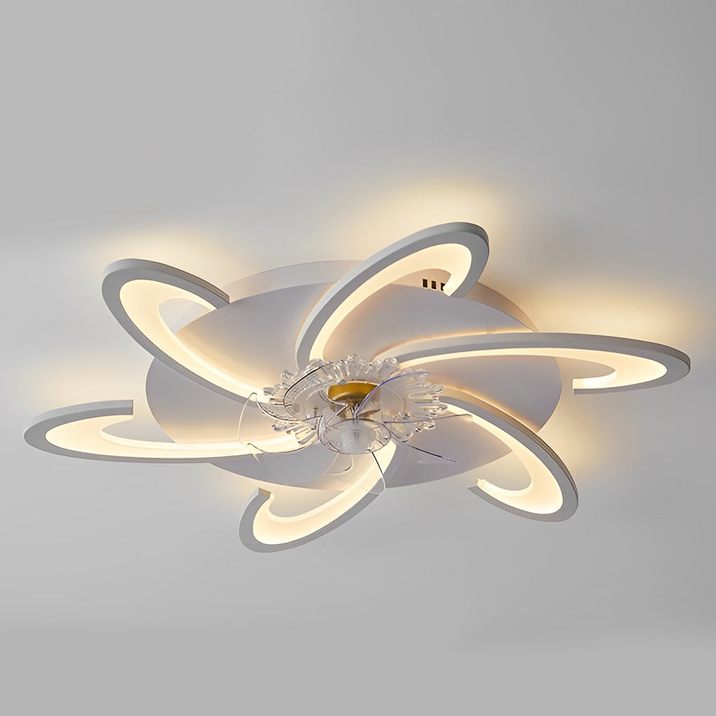 Windmolen Vorm LED Minimalistische Moderne Bladloze Plafondventilator