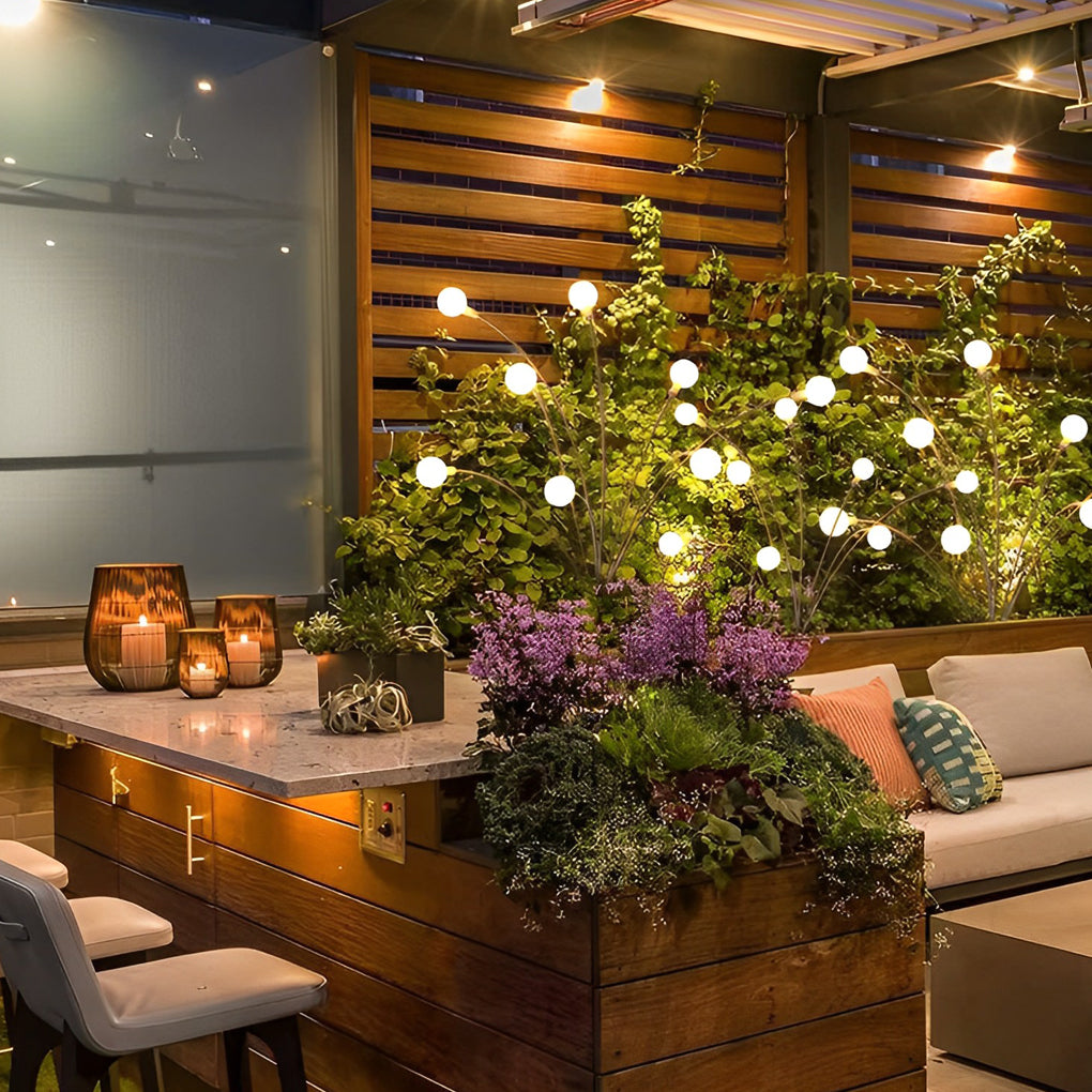 2 Stuks Waterdichte 10 LED Lichten Zonne-energie Vuurvliegjes Lichten Gazonlichten