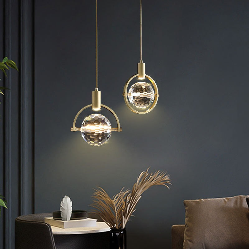Moderne Ring Kristallen LED Hanglamp