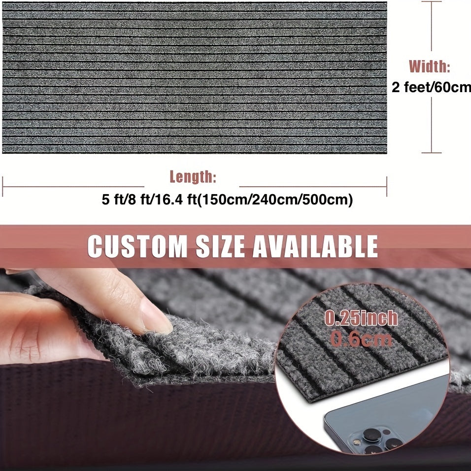 Antislip Lange Loper – Wasbare Tapijt met Rubberen Onderkant voor Binnen & Buiten | Perfect voor Hal & Balkon