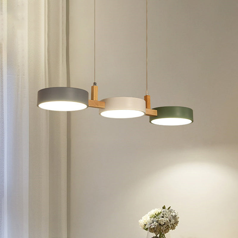 Moderne Hanglamp met Drie Lichtpunten voor Eiland
