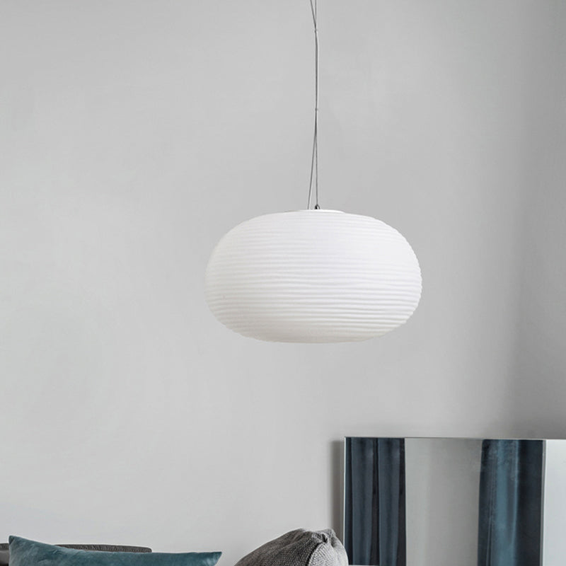 Moderne Geribbelde Glazen Hanglamp - Stijlvolle Plafondverlichting voor Woonkamer en Eetkamer