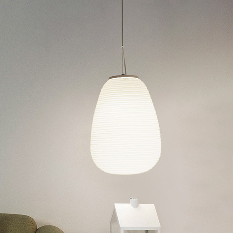 Moderne Geribbelde Glazen Hanglamp - Stijlvolle Plafondverlichting voor Woonkamer en Eetkamer