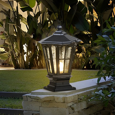 Retro Paviljoen Vorm Waterdichte LED Solar Aangedreven Schuttinglampen