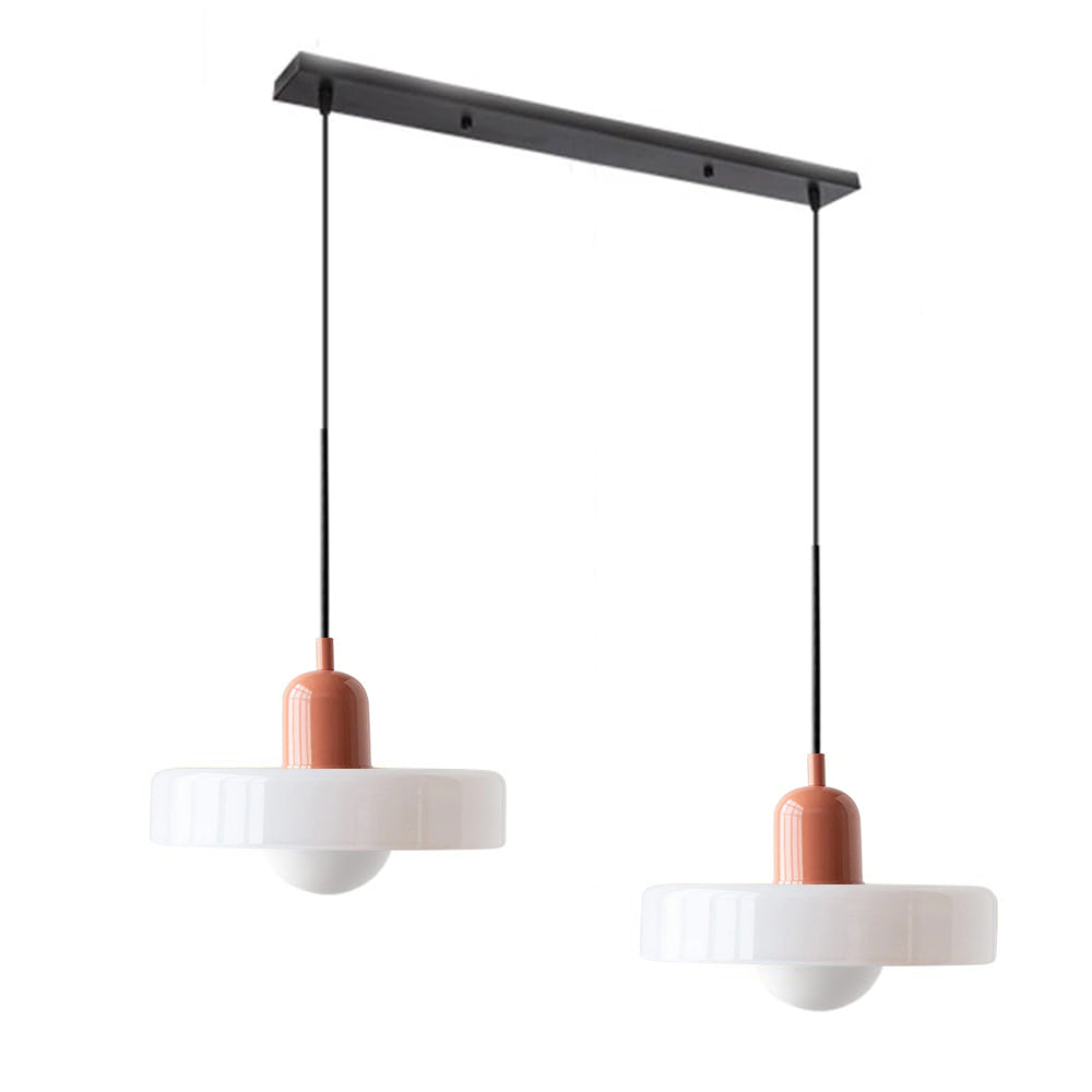 2 Hoofden Moderne Bauhaus Glazen Hanglamp