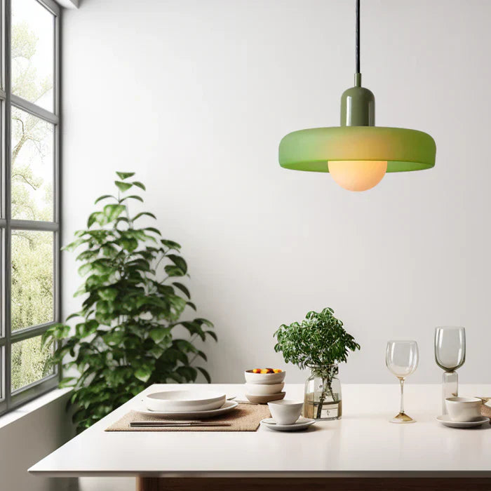 Bauhaus Kleurvolle Glazen Hanglamp - Moderne Design Lamp voor Woonkamer en Eetkamer