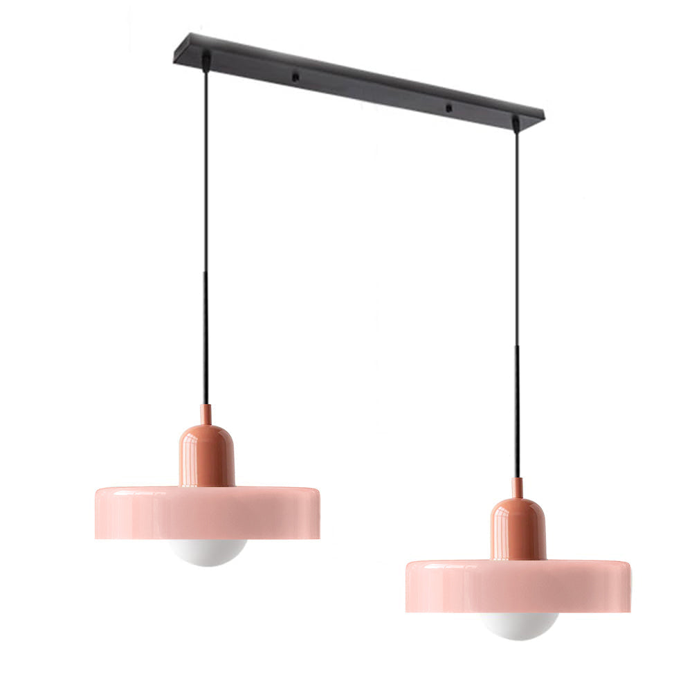 2 Hoofden Moderne Bauhaus Glazen Hanglamp