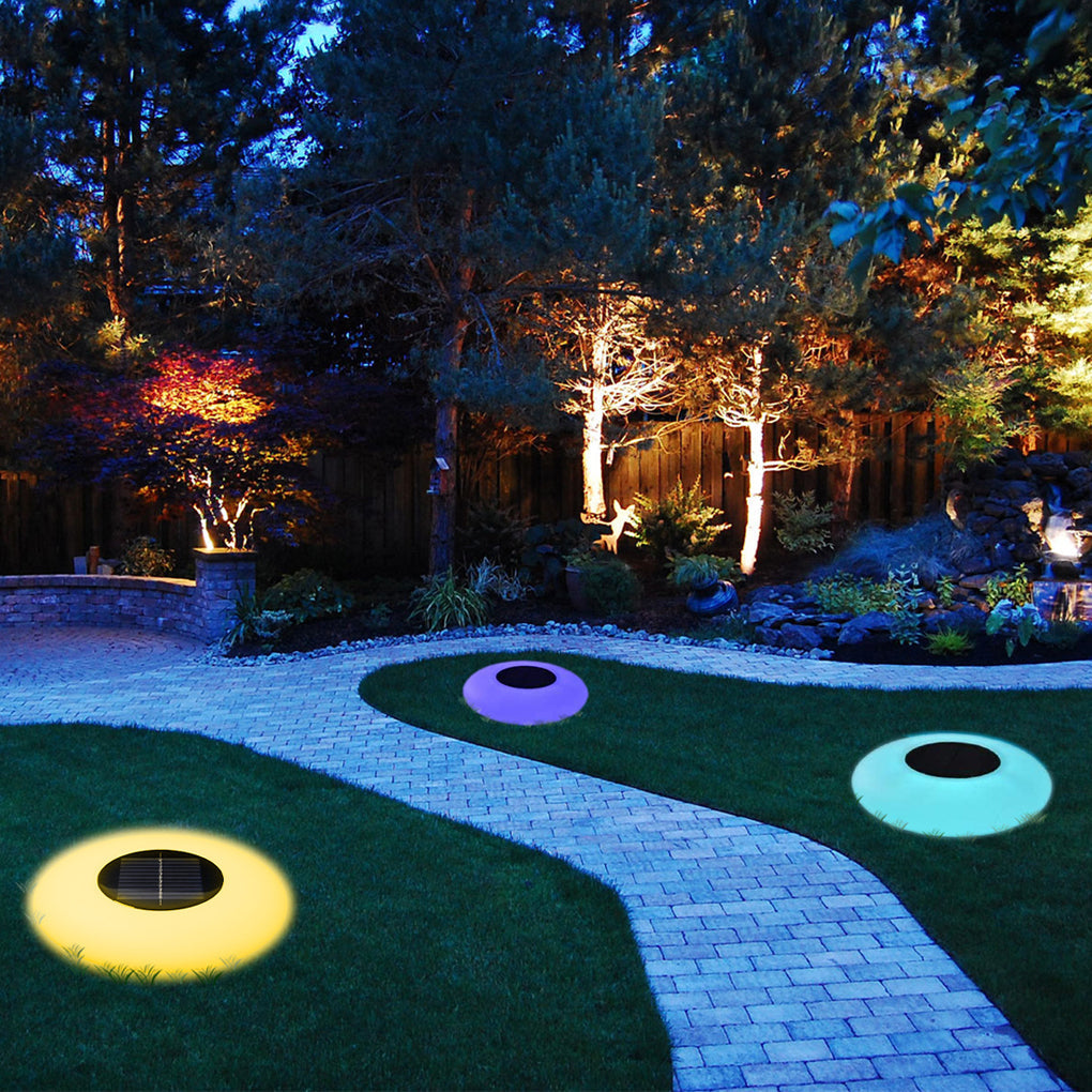 Ronde Kleurrijke RGB LED Waterdichte Solar Moderne Buitenlampen Zwembadverlichting