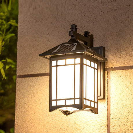 Retro Waterdichte LED Vintage Solar Wandlamp met Afstandsbediening Wandverlichting