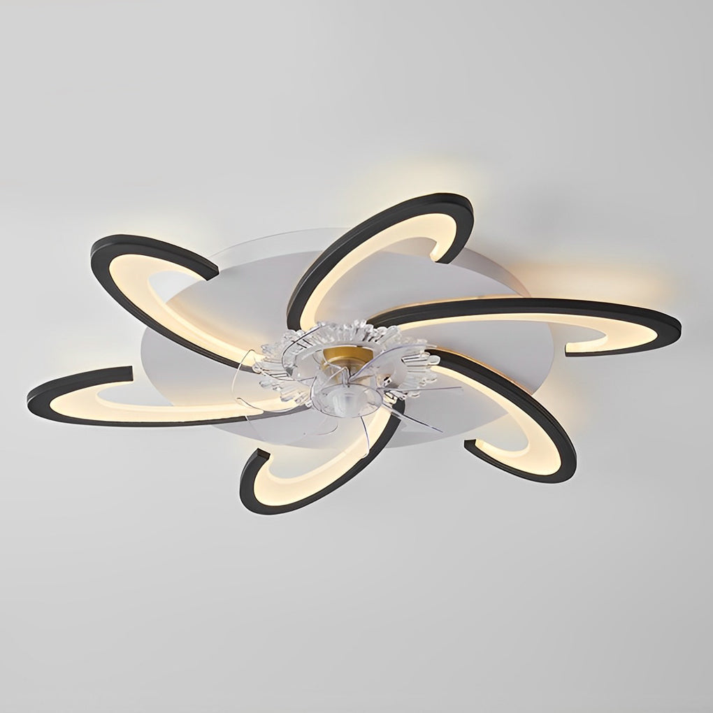 Windmolen Vorm LED Minimalistische Moderne Bladloze Plafondventilator