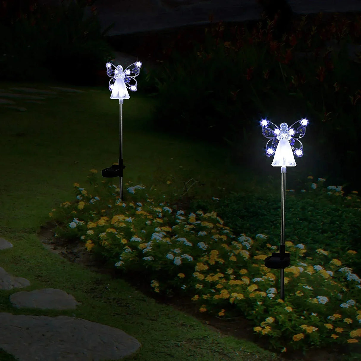 Zonne-Engel Tuinverlichting - LED Solar Engel Steeklampen voor Buiten | Weerbestendig IP65