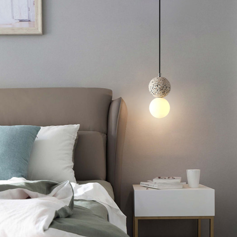 Aurora Kleine LED Hanglampen - Modern Design met Zwart en Wit Glas voor Eettafel en Keuken