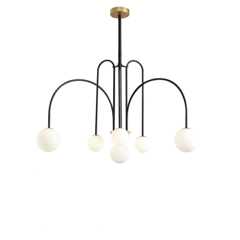 Moderne Gran Finale Hangende Kroonluchters Lange Lijn Metaal Lichtarmatuur