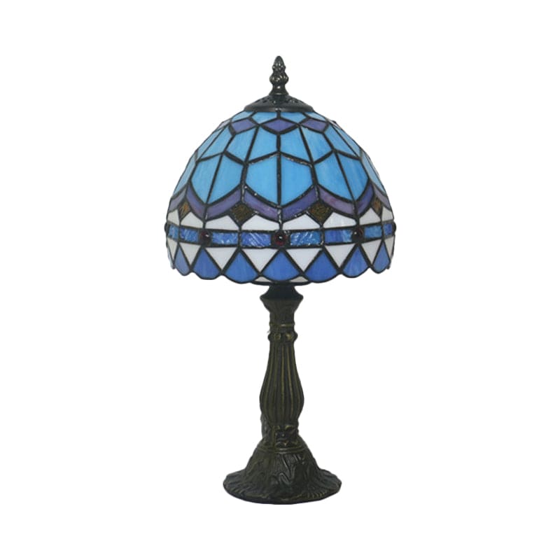 LichtBries Tiffany-vormige Lamp | Handgemaakte Lamp van Gekleurd Glas met Loodlijnen