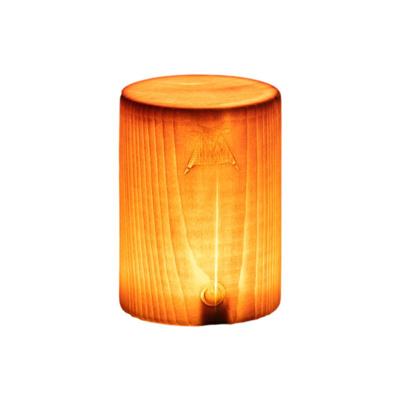 Draadloze LED Tafellamp met Touch Bediening | Oplaadbare Accu | Houtnerf Design | Verstelbare Helderheid