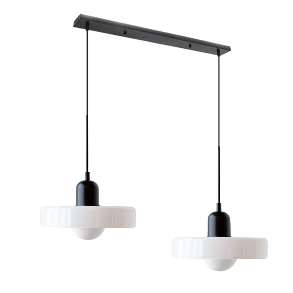 2 Hoofden Moderne Bauhaus Glazen Hanglamp
