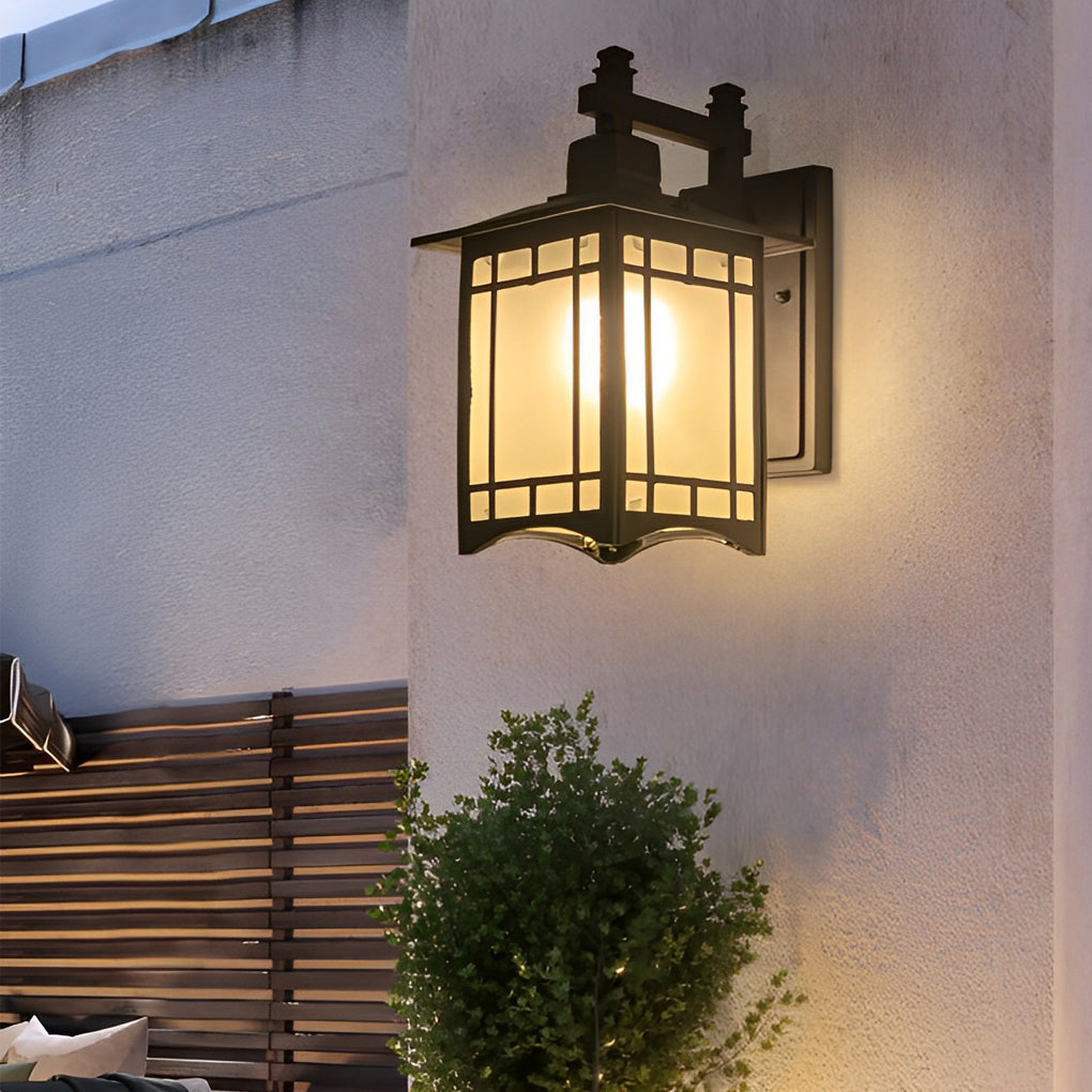 Retro Waterdichte LED Vintage Solar Wandlamp met Afstandsbediening Wandverlichting