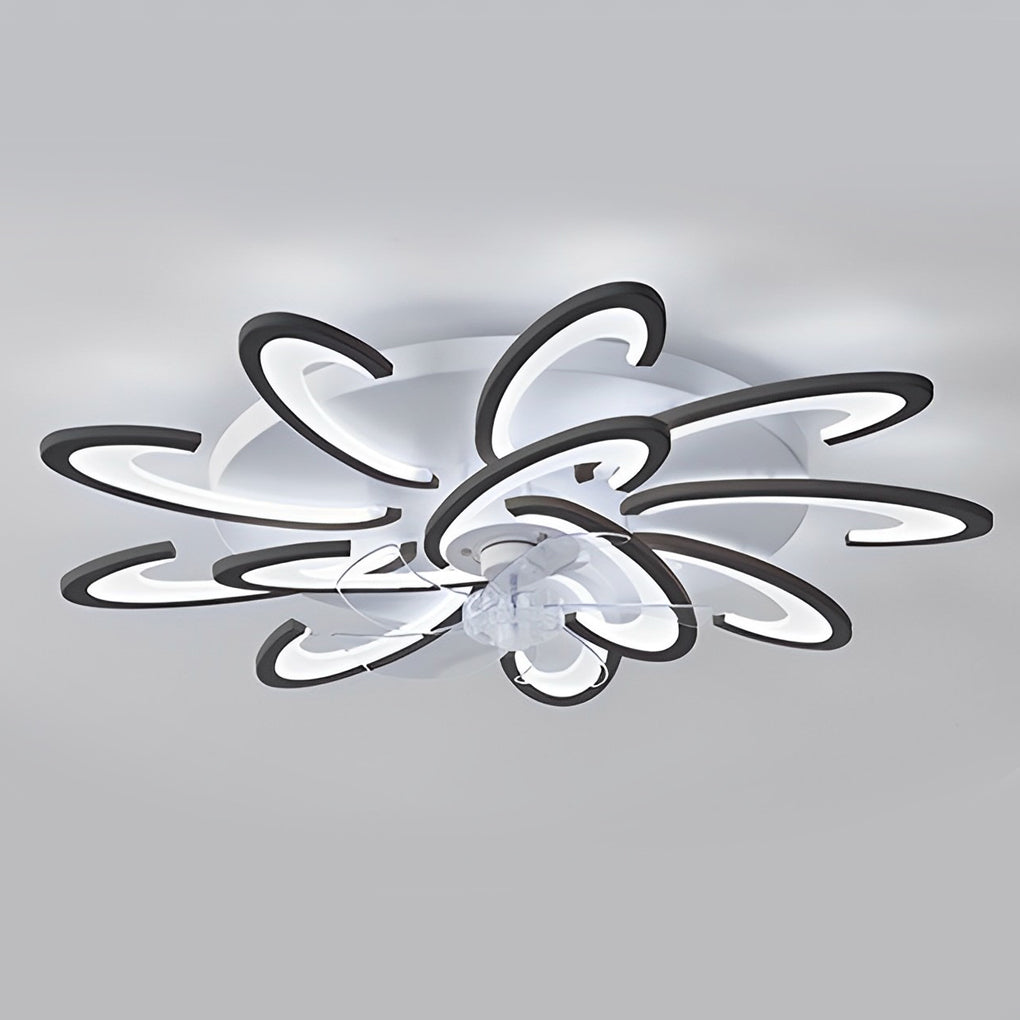 Windmolen Vorm LED Minimalistische Moderne Bladloze Plafondventilator