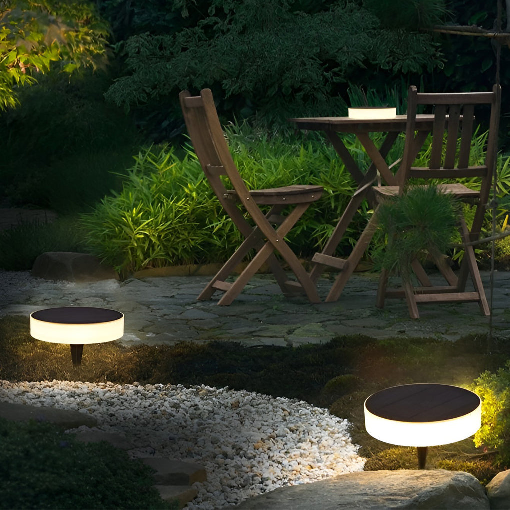 Ronde en Vierkante LED Waterdichte Buiten Solar Dekverlichting Gazonlampen