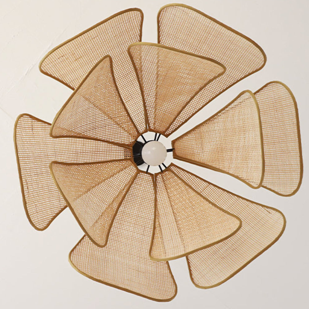 Rotan Bloem Rustieke Hanglamp