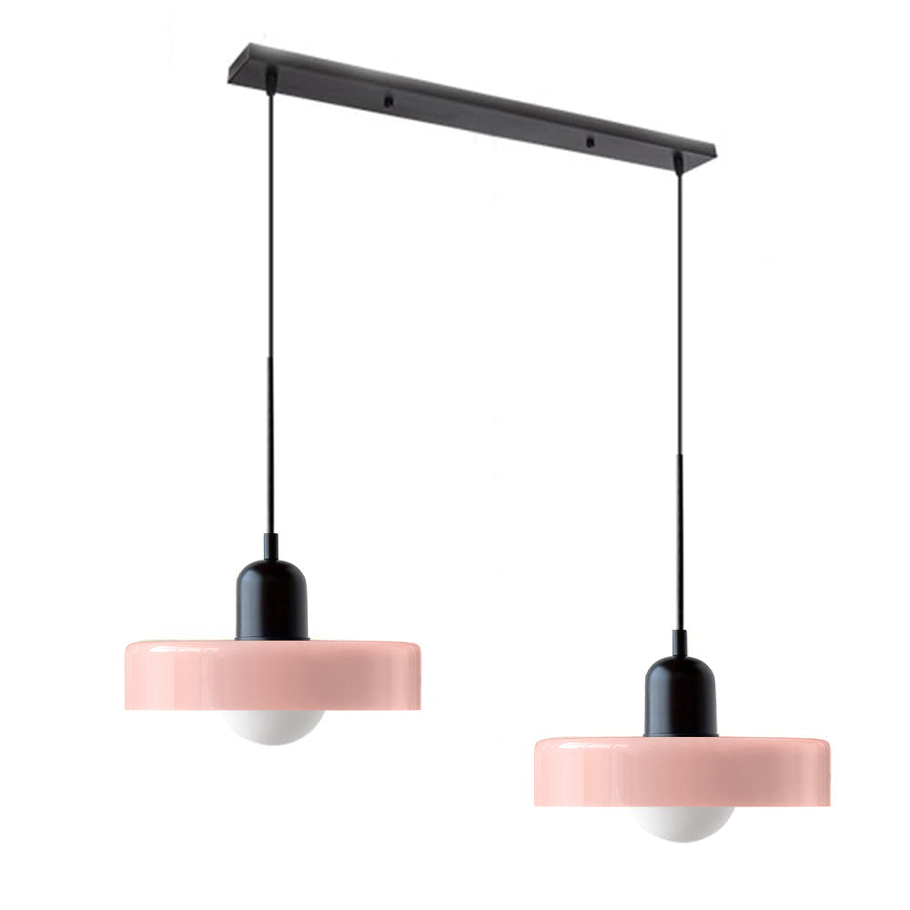 2 Hoofden Moderne Bauhaus Glazen Hanglamp