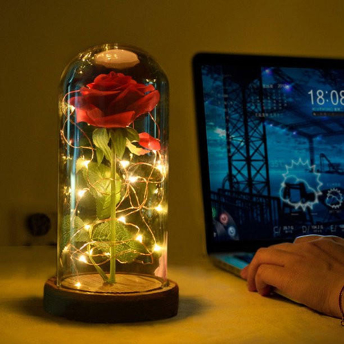 Betoverende Rozenboom met Glanzende Lichtjes - Uniek Cadeau voor Romantische Gelegenheden