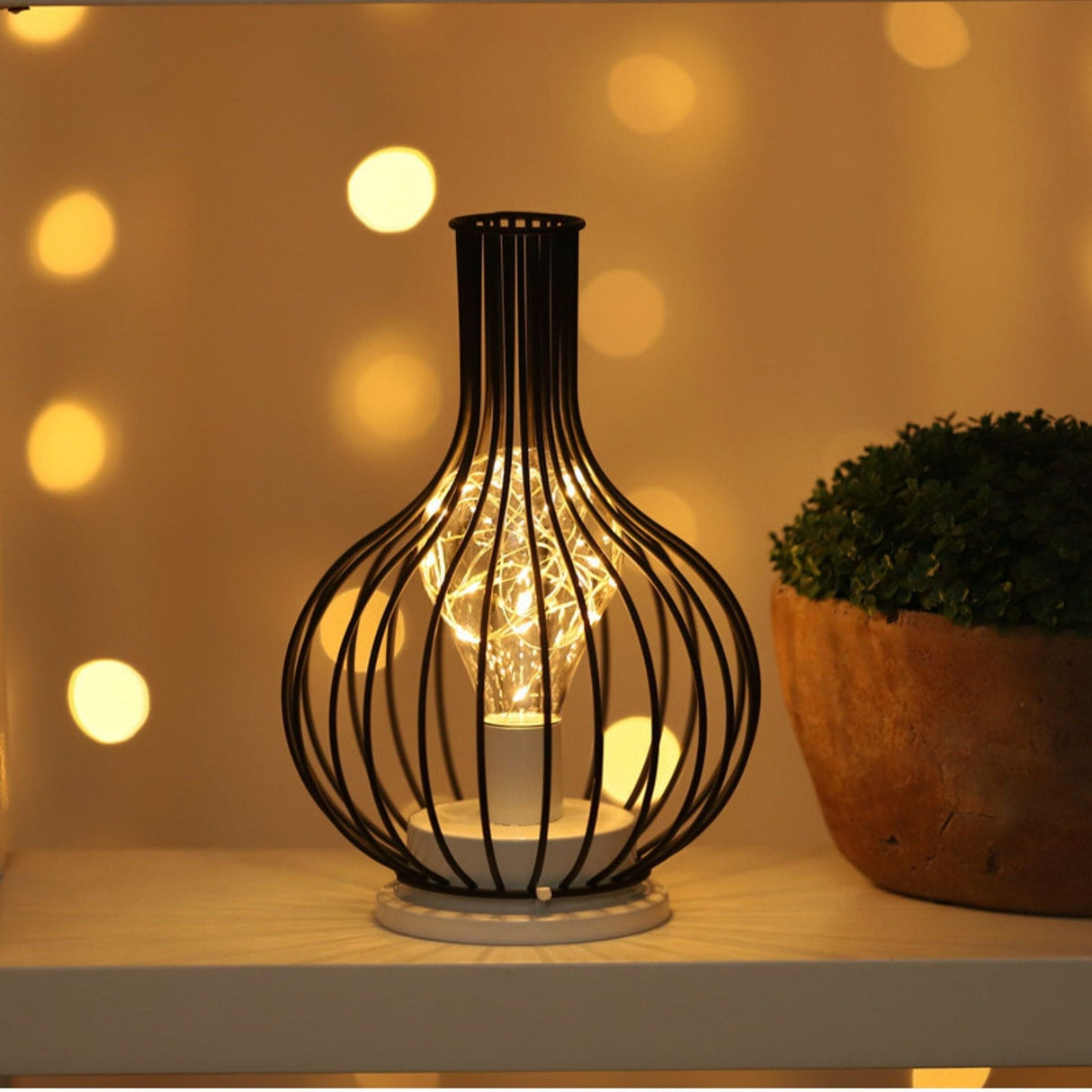 NoirLume - Luxe Moderne Zwarte Tafellamp | Sfeervolle Verlichting voor Woonkamer & Slaapkamer