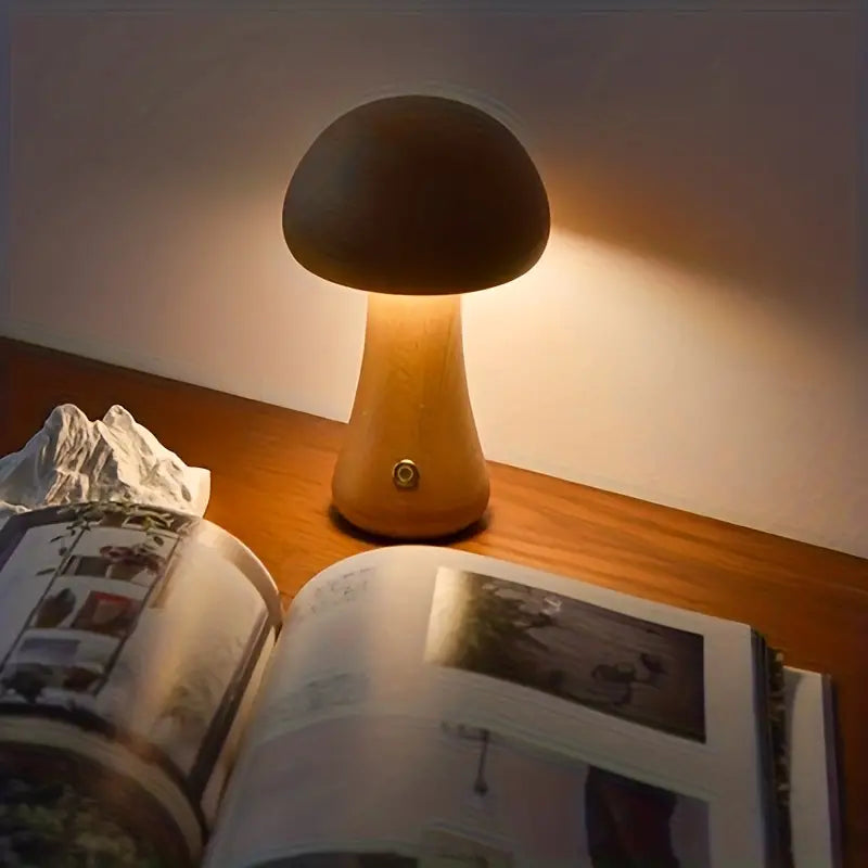 MagiLamp - Draadloze Paddenstoellamp | LED Tafellamp voor Sfeerverlichting en Gezellige Ruimtes