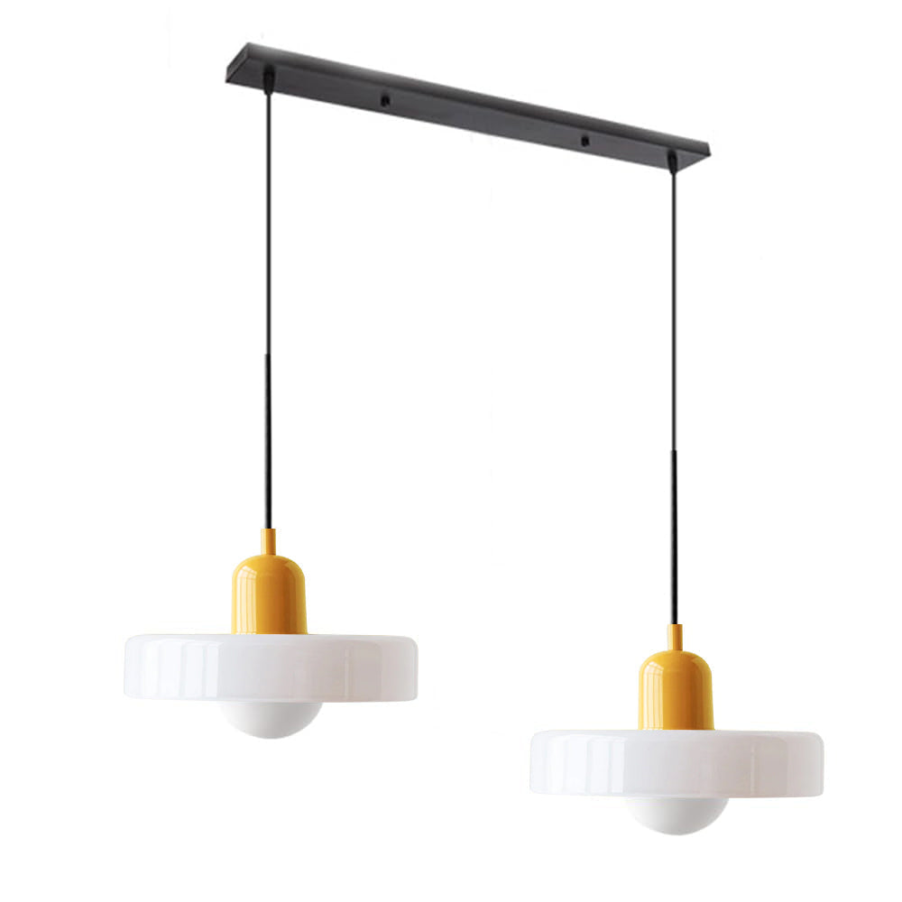 2 Hoofden Moderne Bauhaus Glazen Hanglamp