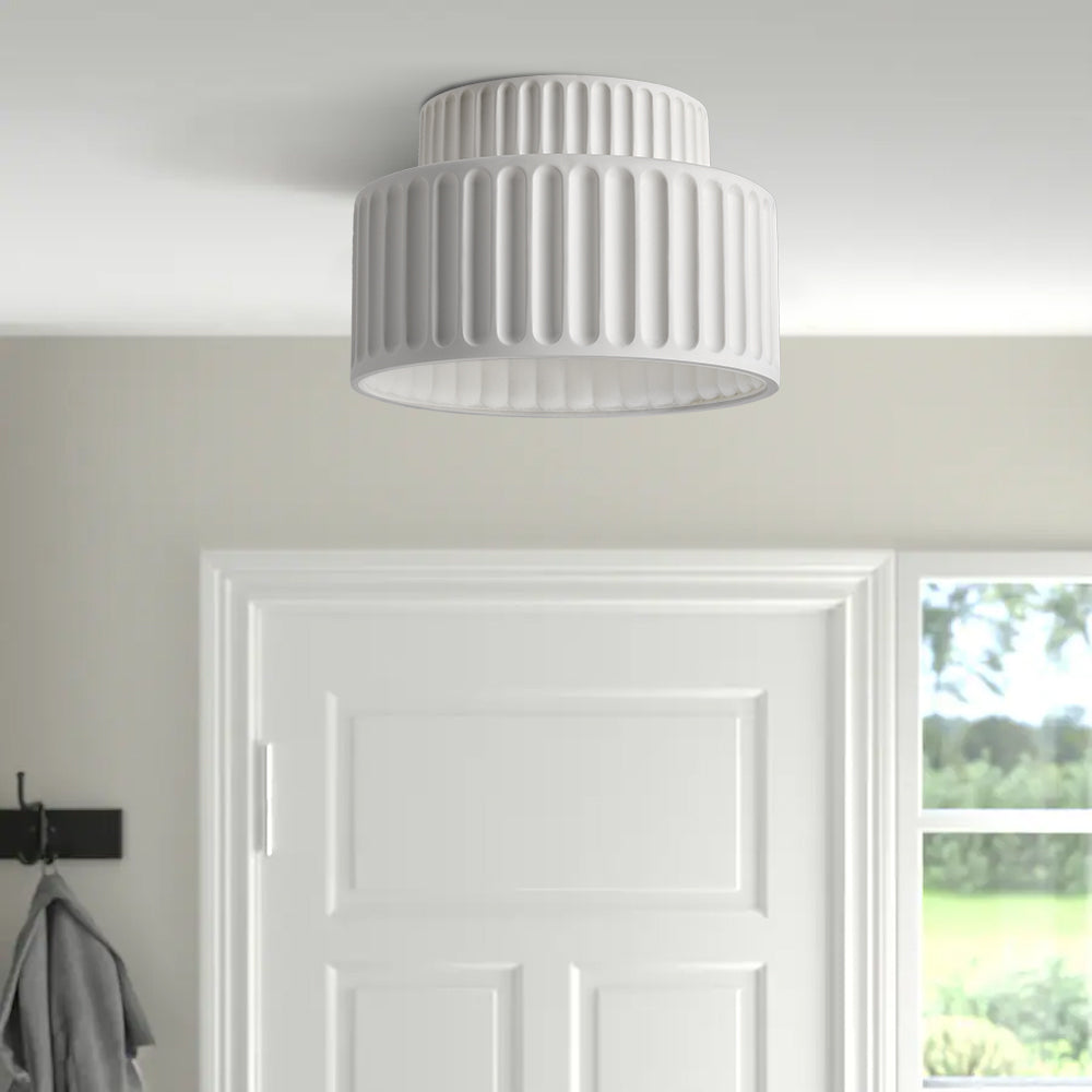 Vintage Crème Stijl Geschilderde Plafondlamp