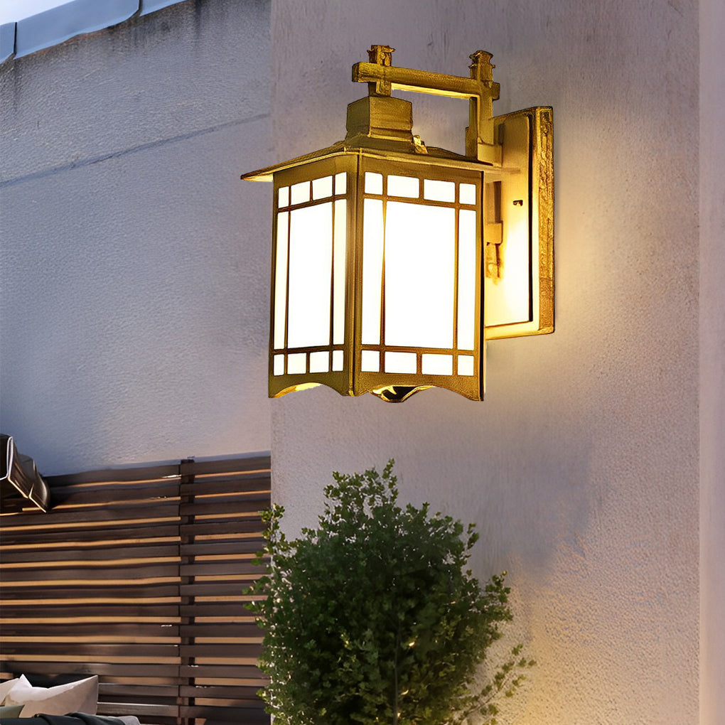 Retro Waterdichte LED Vintage Solar Wandlamp met Afstandsbediening Wandverlichting