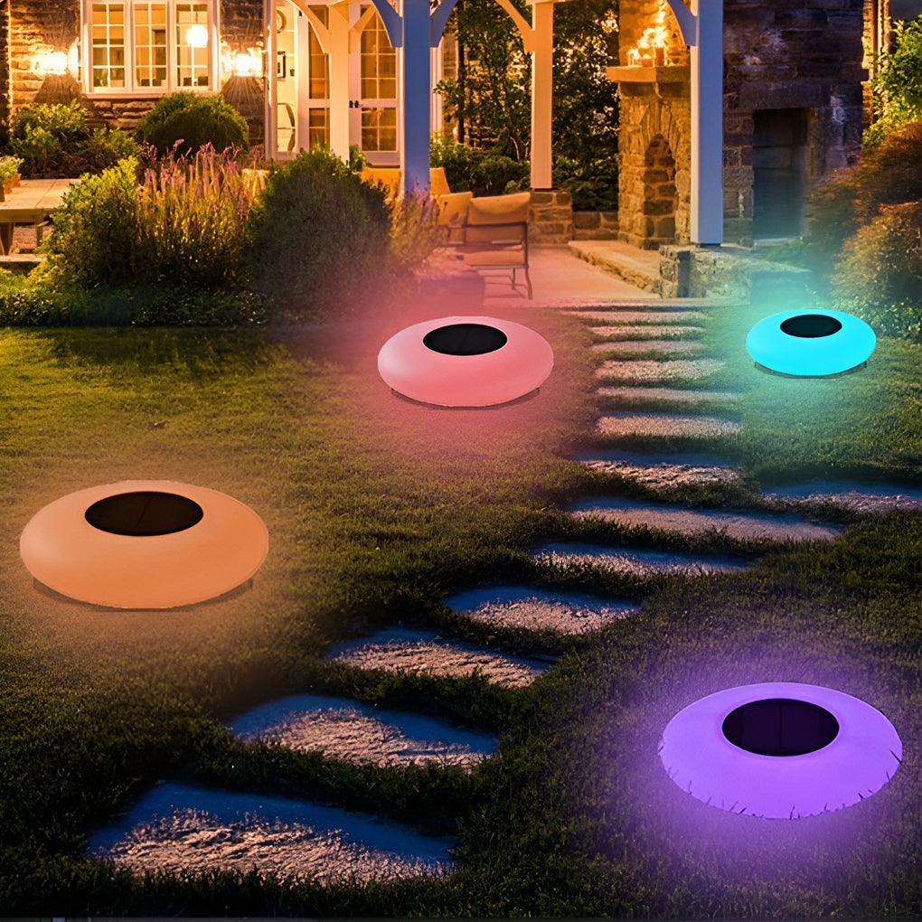 Ronde Kleurrijke RGB LED Waterdichte Solar Moderne Buitenlampen Zwembadverlichting
