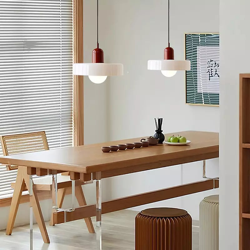 NordicGlass Plafondhanglamp - Scandinavische Designlamp met Verstelbare Hoogte en Glazen Kap