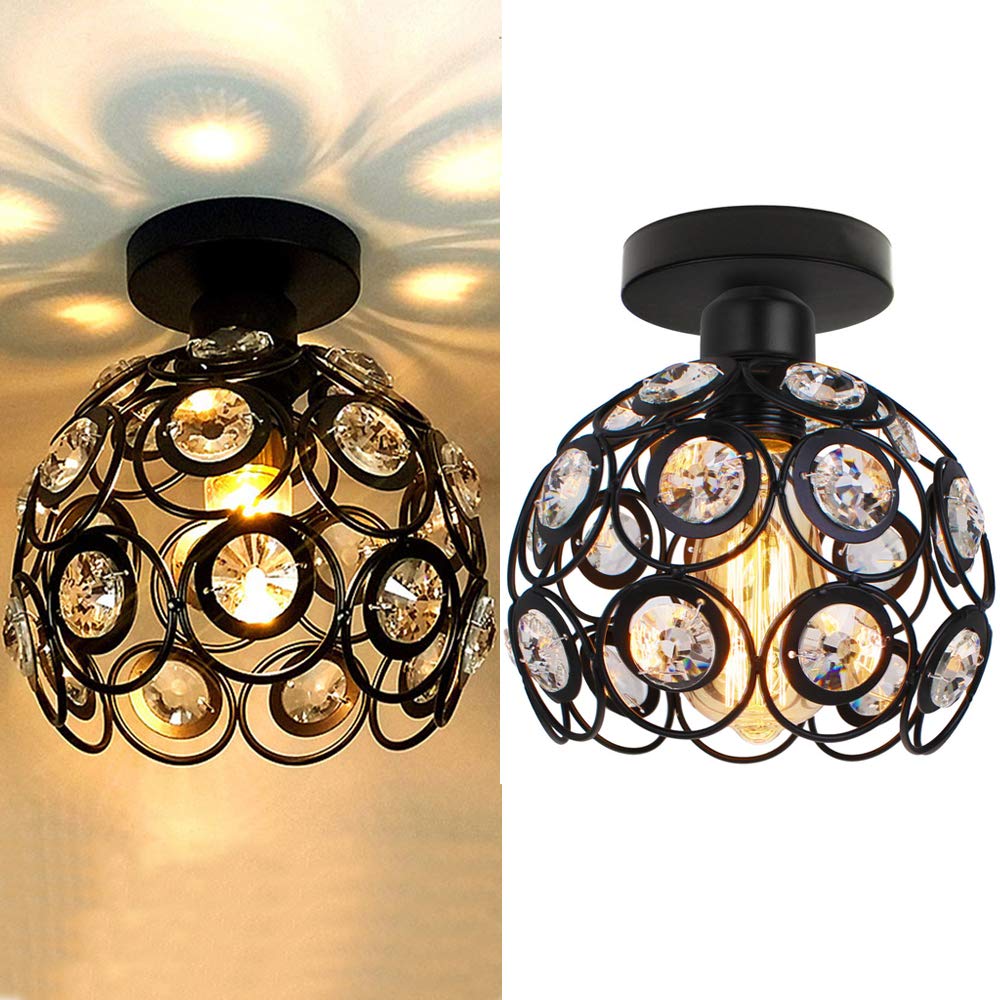 Luxe Kristallen Plafondlamp – Glamoureuze Verlichting voor Hal, Woonkamer en Eetkamer