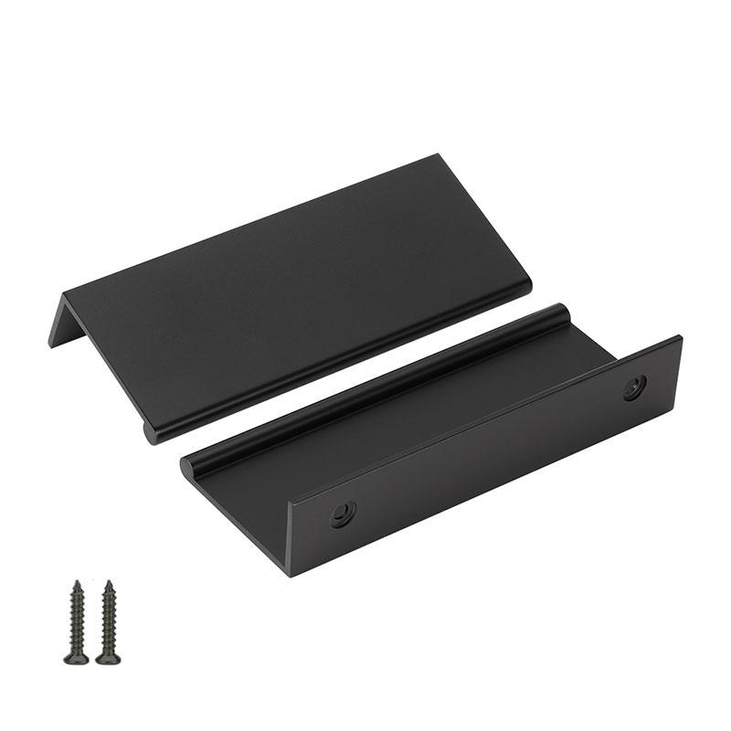 Zwarte Keukenkast Vinger Rand Ladegrepen