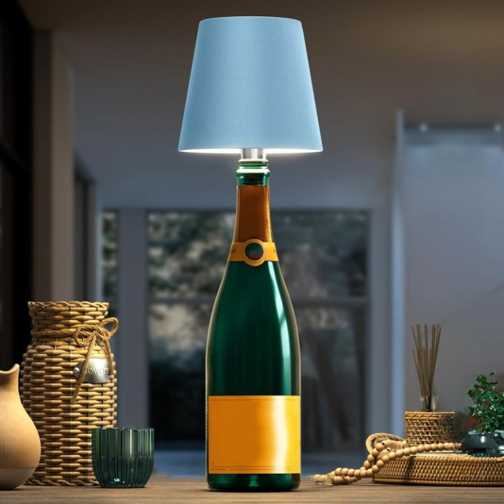 Draagbare LED Verlichtingsfles met Touch Bediening - Dimbaar, Oplaadbaar en Draadloos