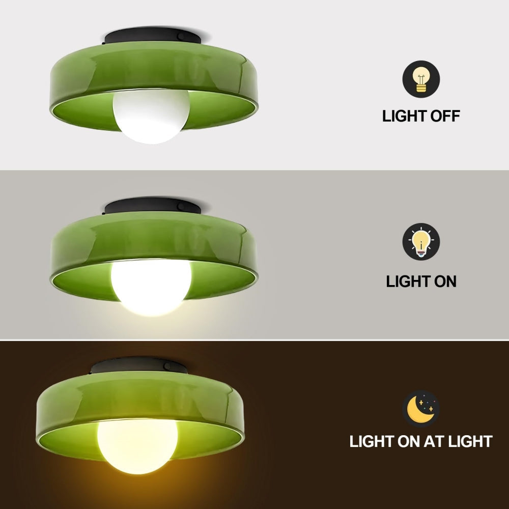 Glazen Ronde LED Plafondlamp