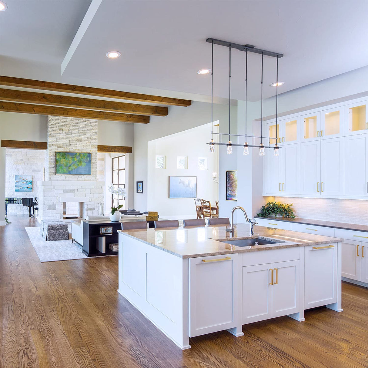 Moderne Gouden Kastgrepen Vierkante Ladegrepen - 15 Stuks