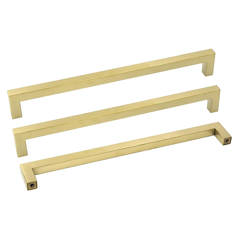 Moderne Gouden Kastgrepen Vierkante Ladegrepen - 15 Stuks