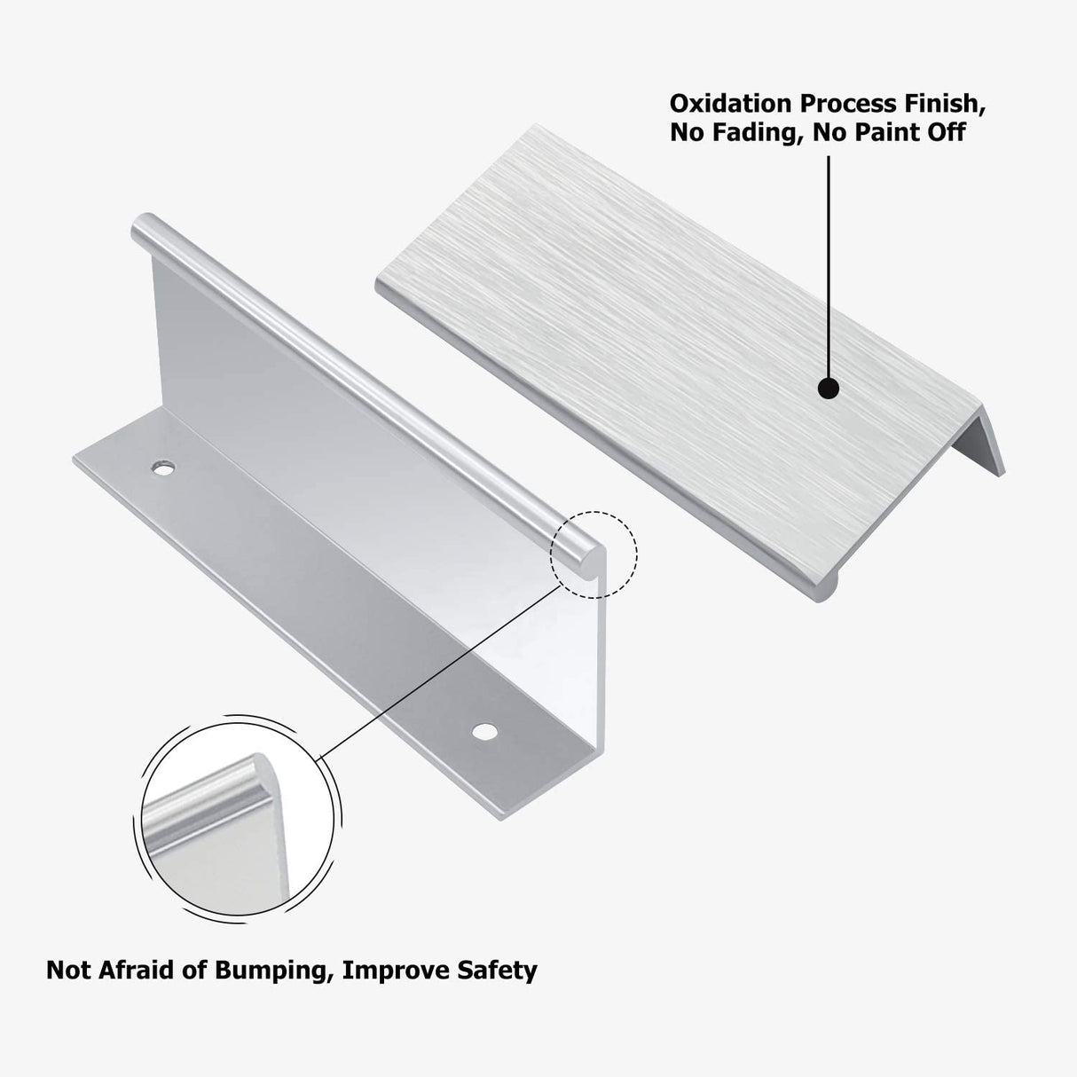 Zwarte Keukenkast Vinger Rand Ladegrepen